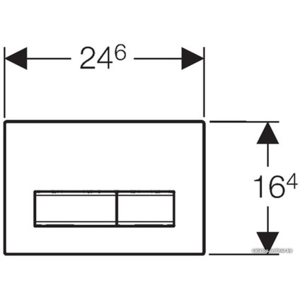 Панель смыва Geberit Sigma 50 115.788.00.1 (под плитку)