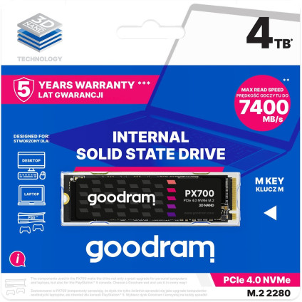 SSD GOODRAM PX700 4TB SSDPR-PX700-04T-80