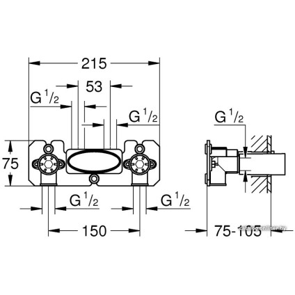 Скрытый механизм Grohe 26449000