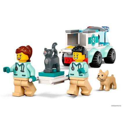 Конструктор LEGO City 60382 Ветеринарный фургон