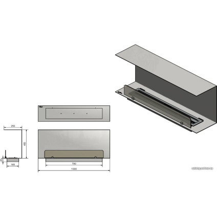 Биокамин Infire Inside C1000 Vers1