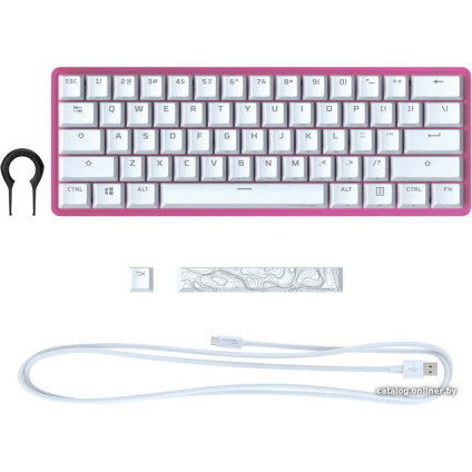Клавиатура HyperX Alloy Origins 60 Pink (HyperX Red, нет кириллицы)