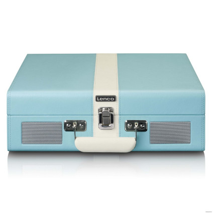 Виниловый проигрыватель Lenco TT-110 (голубой/белый)