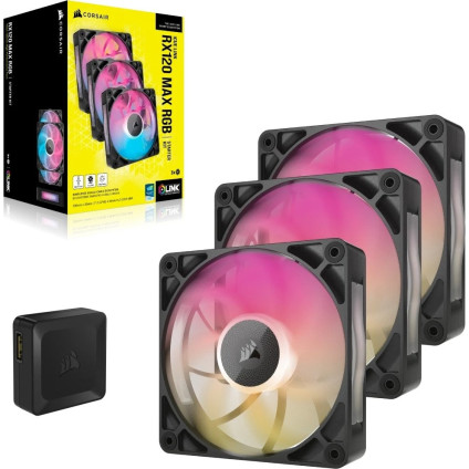 Вентилятор для корпуса Corsair iCUE LINK RX120 MAX RGB Triple Pack CO-9051034-WW