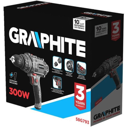 Дрель-шуруповерт GRAPHITE 58G793