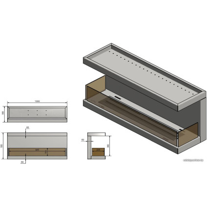 Биокамин Infire Inside C1000 Vers3