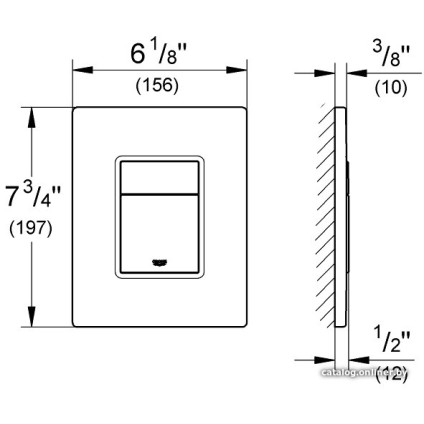 Панель смыва Grohe Skate Cosmopolitan 38732SH0 (альпин-белый)