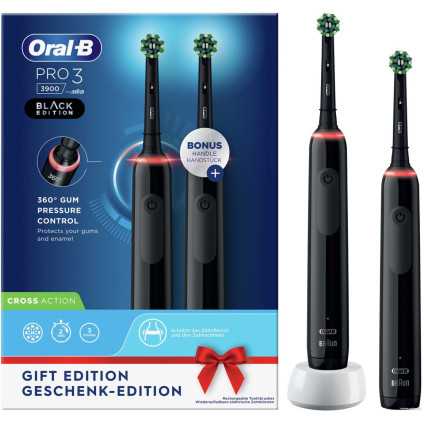 Комплект зубных щеток Oral-B Pro 3 3900 Duo Cross Action D505.523.3H 4210201374633