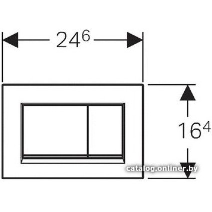 Панель смыва Geberit Sigma 30 115.883.KJ.1 (белый/глянцевый хром)