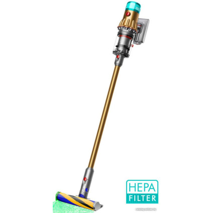 Пылесос Dyson V12 Detect Slim Absolute hepa (золотой)