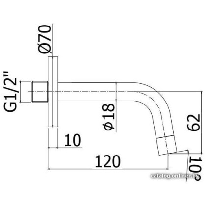 Излив Paffoni Light ZBOC103NO