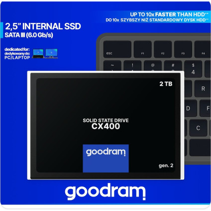 SSD GOODRAM CX400 gen.2 2TB SSDPR-CX400-02T-G2