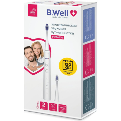 Электрическая зубная щетка B.Well MED-870 (белый)