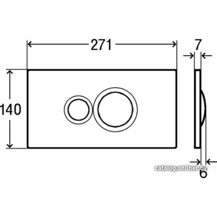 Панель смыва Viega Visign for Style 10 8315.1 (хром) [596 323]