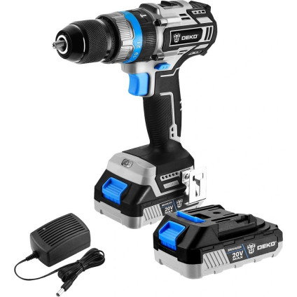 Ударная дрель-шуруповерт Deko DKBL20ID02-S1 (с 1-им АКБ)