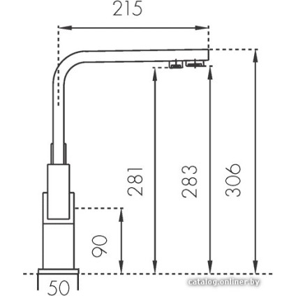 Смеситель Blue Water Taupo черный металлик