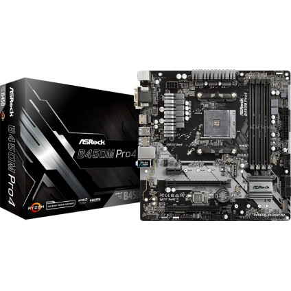 Материнская плата ASRock B450M Pro4
