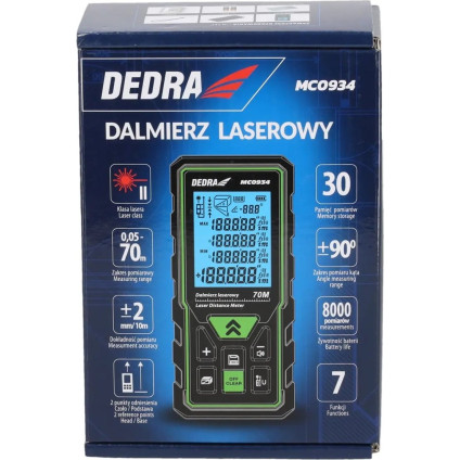 Лазерный дальномер Dedra MC0934