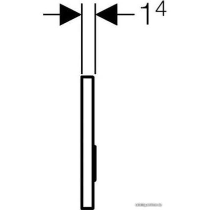 Панель смыва Geberit Sigma 50 115.788.00.1 (под плитку)
