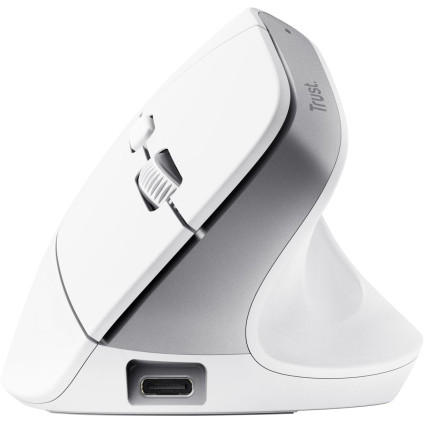 Вертикальная мышь Trust Bayo+ (белый)
