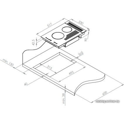 Варочная панель Solgaz Optimex 2+1