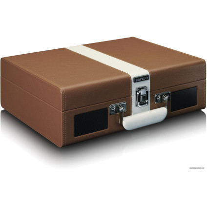 Виниловый проигрыватель Lenco TT-120 (коричневый/белый)