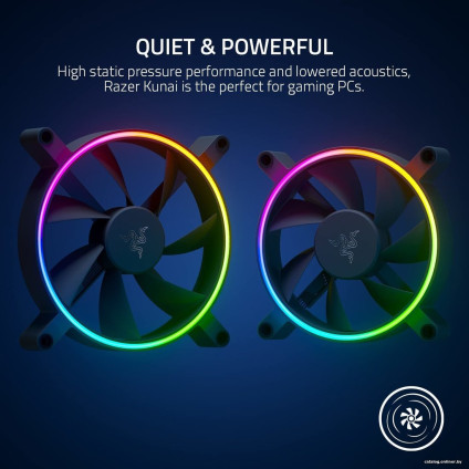 Комплект вентиляторов для корпуса Razer Kunai Chroma 140mm 3 Fans RC21-01810200-R3M1