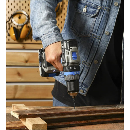 Ударная дрель-шуруповерт Deko DKBL20ID02-S1 (с 1-им АКБ)