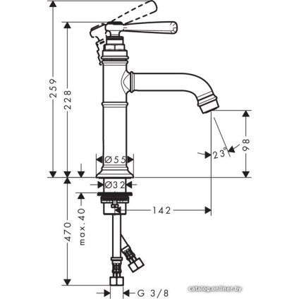 Смеситель Axor Montreux 16516000 (хром)