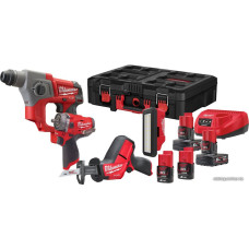 Milwaukee M12 FUEL M12FPP4C-624PEU (перфоратор, сабельная пила, шуруповерт, фонарь, 3 АКБ, кейс)