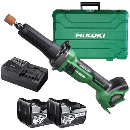 Прямошлифовальная машина Hikoki GP18DA WGZ (с 2-мя АКБ, кейс)