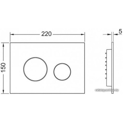 Панель смыва Tece Loop 2.0 9240920 (белый глянцевый)