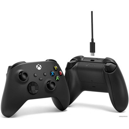 Геймпад Microsoft Xbox + USB-C кабель (черный)