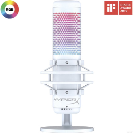 Проводной микрофон HyperX QuadCast S (белый)