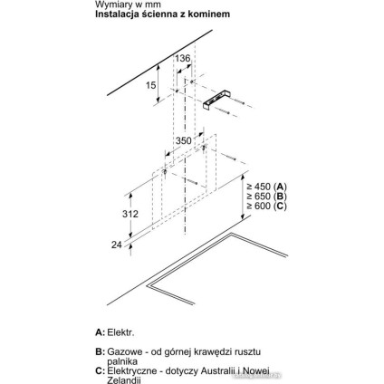 Кухонная вытяжка Bosch Serie 2 DWK65DK60