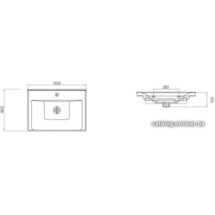 Умывальник Lapino Sava 2065