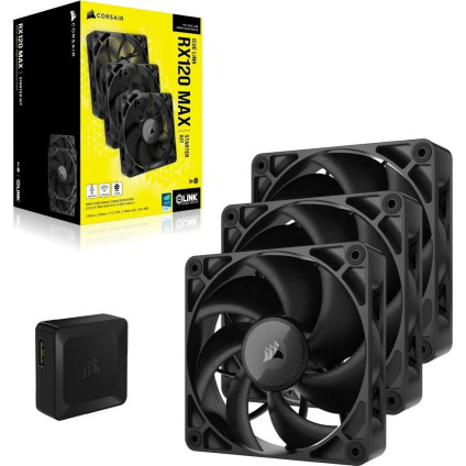 Вентилятор для корпуса Corsair iCUE LINK RX120 MAX Triple Pack CO-9051042-WW