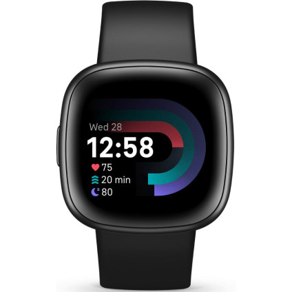 Умные часы Fitbit Versa 4 (черный/черный алюминий)