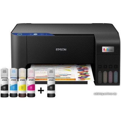 МФУ Epson EcoTank L3211 (ресурс стартовых контейнеров 6500/8100, контейнер 003)