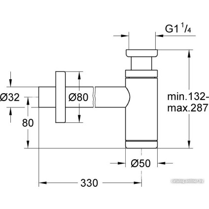 Сифон Grohe 29509KF0 (черный)