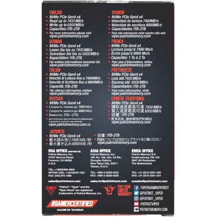 SSD Patriot Viper VP4300 1TB VP4300-1TBM28H