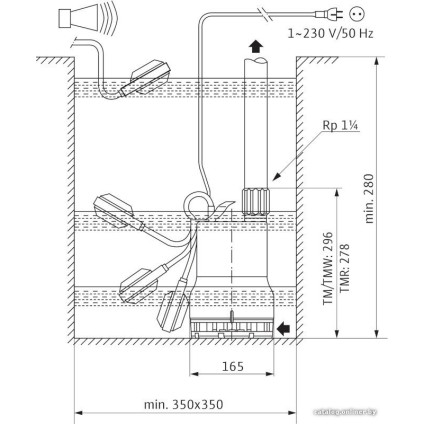 Дренажный насос Wilo Drain TM 32/8-10M
