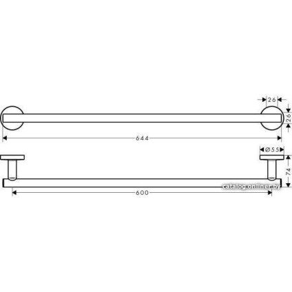 Держатель для полотенца Hansgrohe Logis UA 41716000
