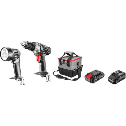 GRAPHITE 58G016 (шуруповерт, фонарь, 1 АКБ, сумка)