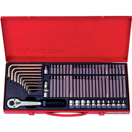 Набор трещотка с головками и битами King Tony 5169PR (69 предметов)