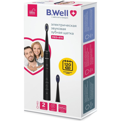 Электрическая зубная щетка B.Well MED-870 (черный)