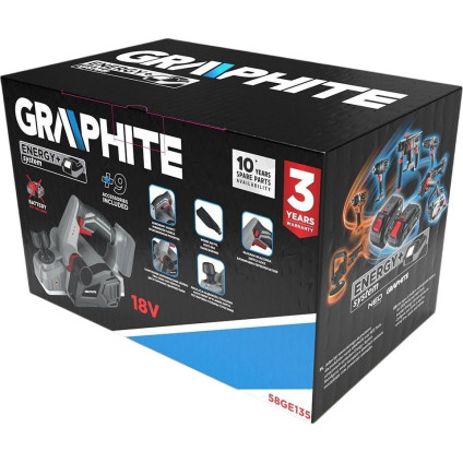 Рубанок GRAPHITE 58GE135 (без АКБ)