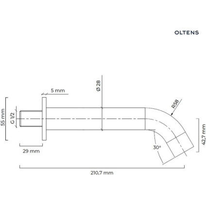 Излив Oltens Molle 39100800