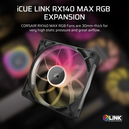 Вентилятор для корпуса Corsair iCUE LINK RX140 RGB MAX CO-9051035-WW