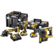 DeWalt DCK422P3T (шуруповерт, винтоверт, болгарка, перфоратор, 3 АКБ, кейс)